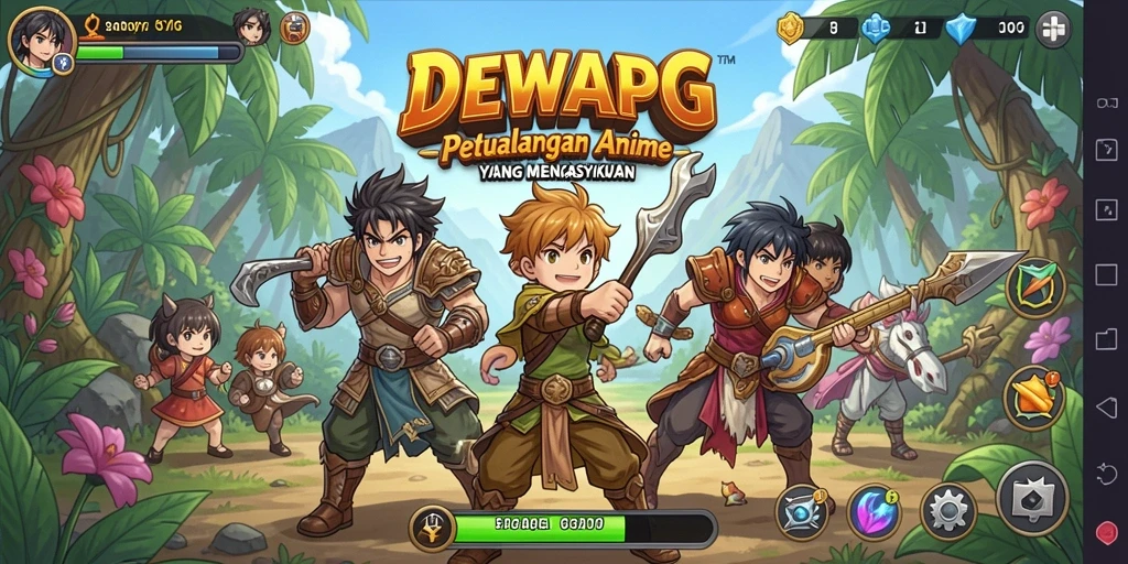 Tampilan gameplay DEWAPG yang seru dan penuh warna.