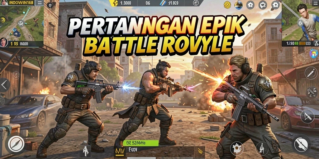 Gameplay seru dari INDOWIN168 dalam aksi Battle Royale.