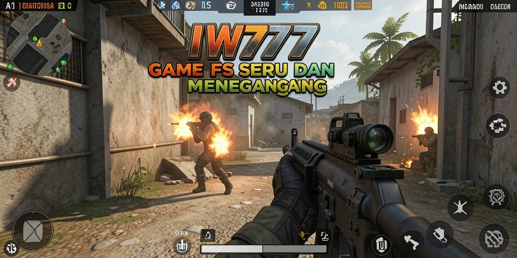 Screenshot IW777 menampilkan aksi tembak-menembak yang mendebarkan.
