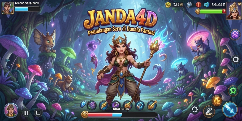 Screenshot gameplay JANDA4D menampilkan aksi petualangan yang mendebarkan.