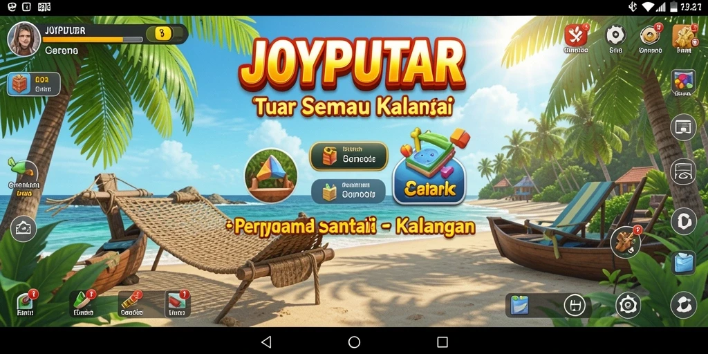 Screenshot menunjukkan pemain menikmati gameplay JOYPUTAR yang menyenangkan.