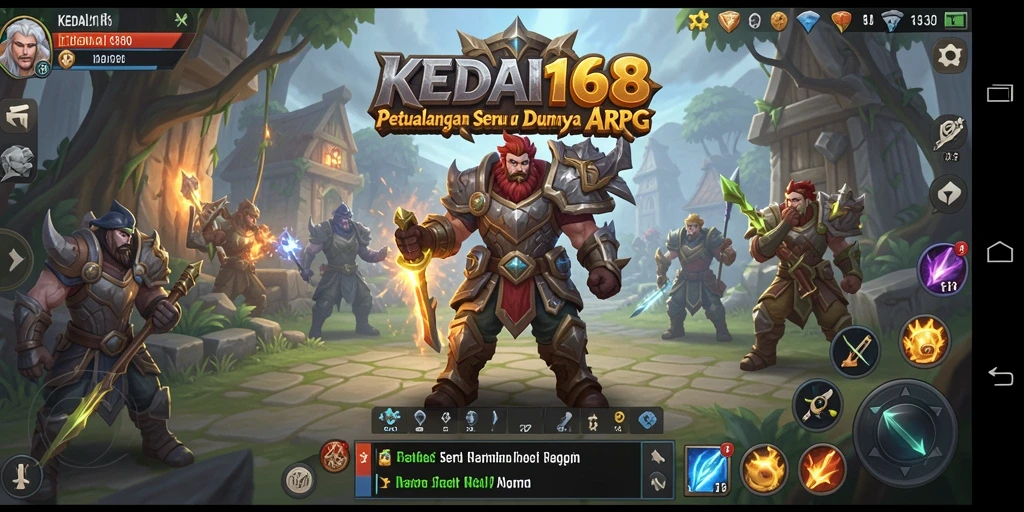 Tampilan menarik di dalam game KEDAI168 dengan aksi ARPG yang intens.