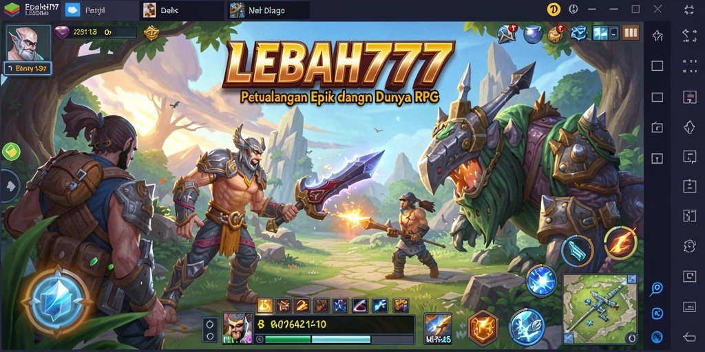 Gameplay seru LEBAH777 dengan pertarungan epik.