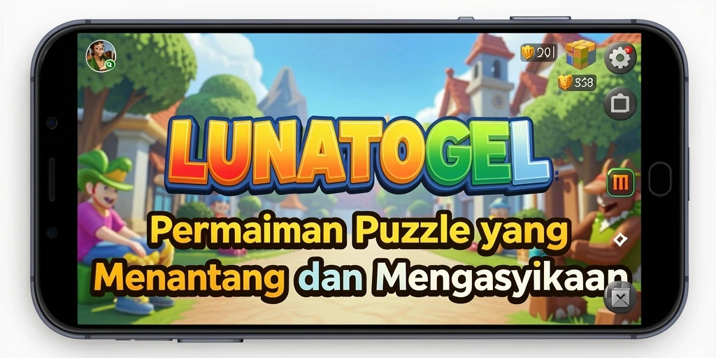 Screenshot gameplay <strong>LUNATOGEL</strong> yang menarik dengan berbagai teka-teki.