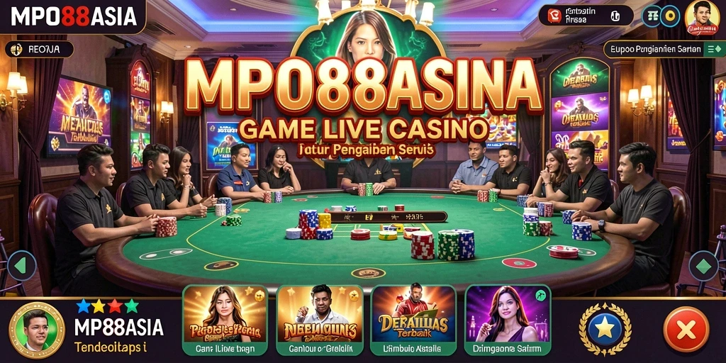 Tampilan atraktif dari permainan Live Casino MPO88ASIA saat dimainkan.