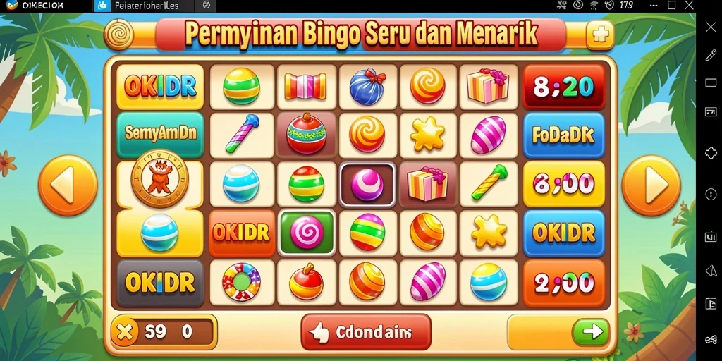 Tampilan gameplay seru permainan Bingo di OKIDR.