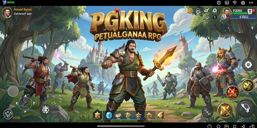 Tampilan gameplay RPG yang menakjubkan dan petualangan seru.