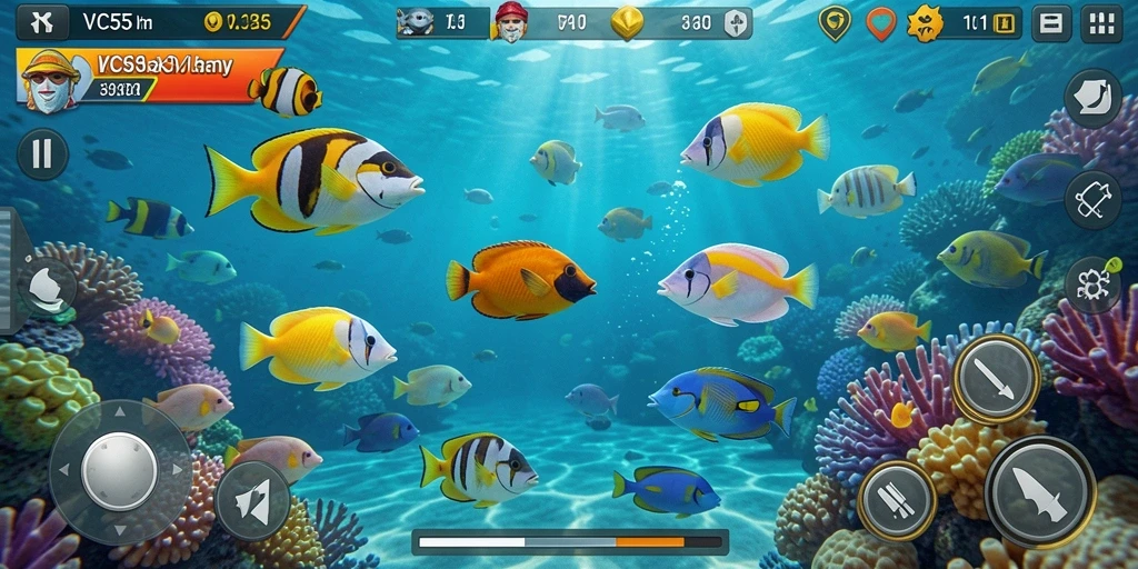 Gameplay seru menembak ikan dengan grafis menarik.